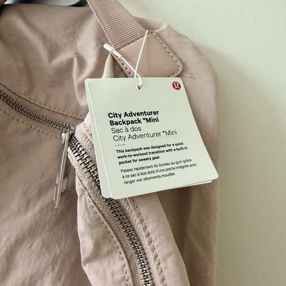 NWT lululemon city adventurer backpack mini (Muse Pink 10L) main image 16